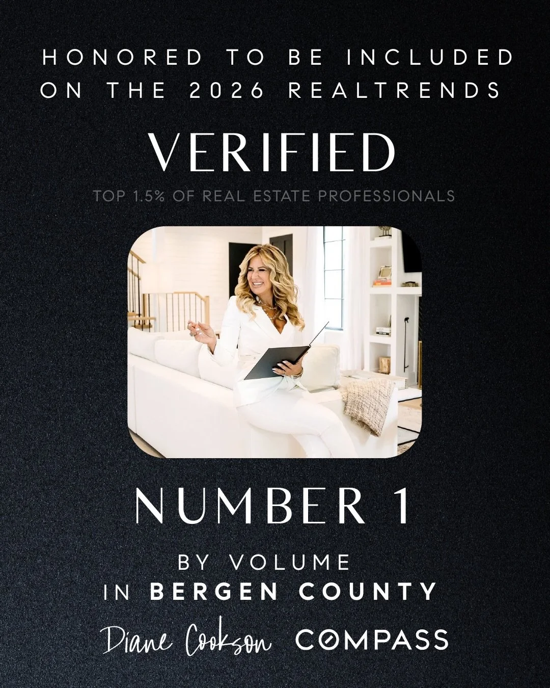 I was thrilled to wake up this morning and see the 2026 RealTrends rankings released.

I&rsquo;m incredibly honored to be ranked: 🏆 number 1 in Bergen County  🏆 number 8 in New Jersey  🏆 number 427 in the United States

Achievements like these are