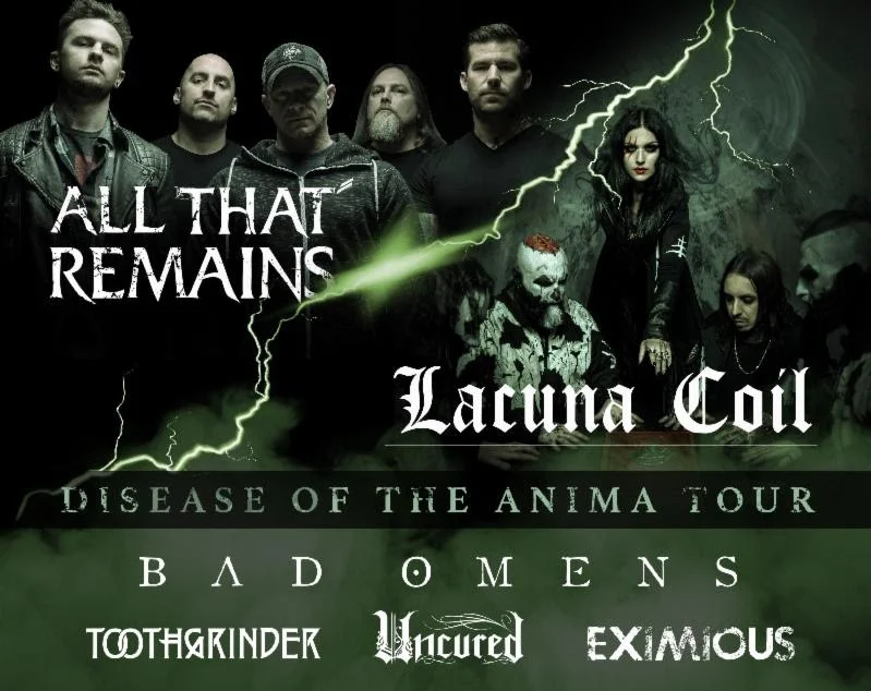LACUNA COIL AND ALL THAT REMAINS ANNOUNCE DISEASE OF THE ANIMA CO-HEADLINE TOUR