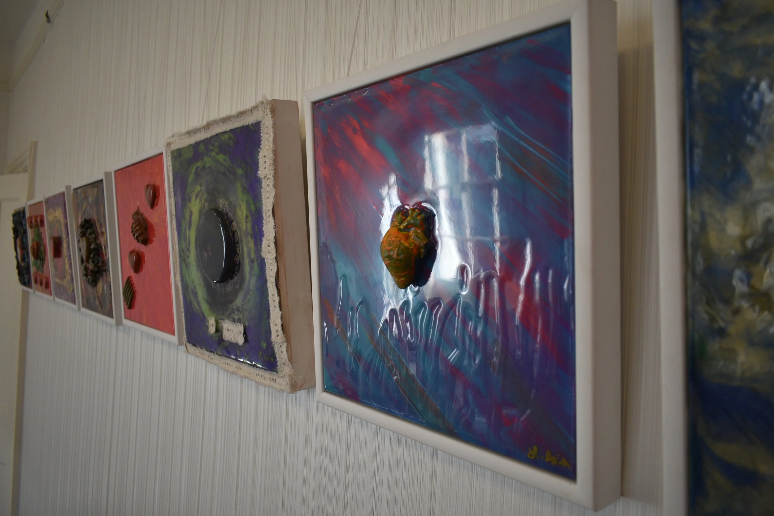 3D anatomical heart in sensory painting.