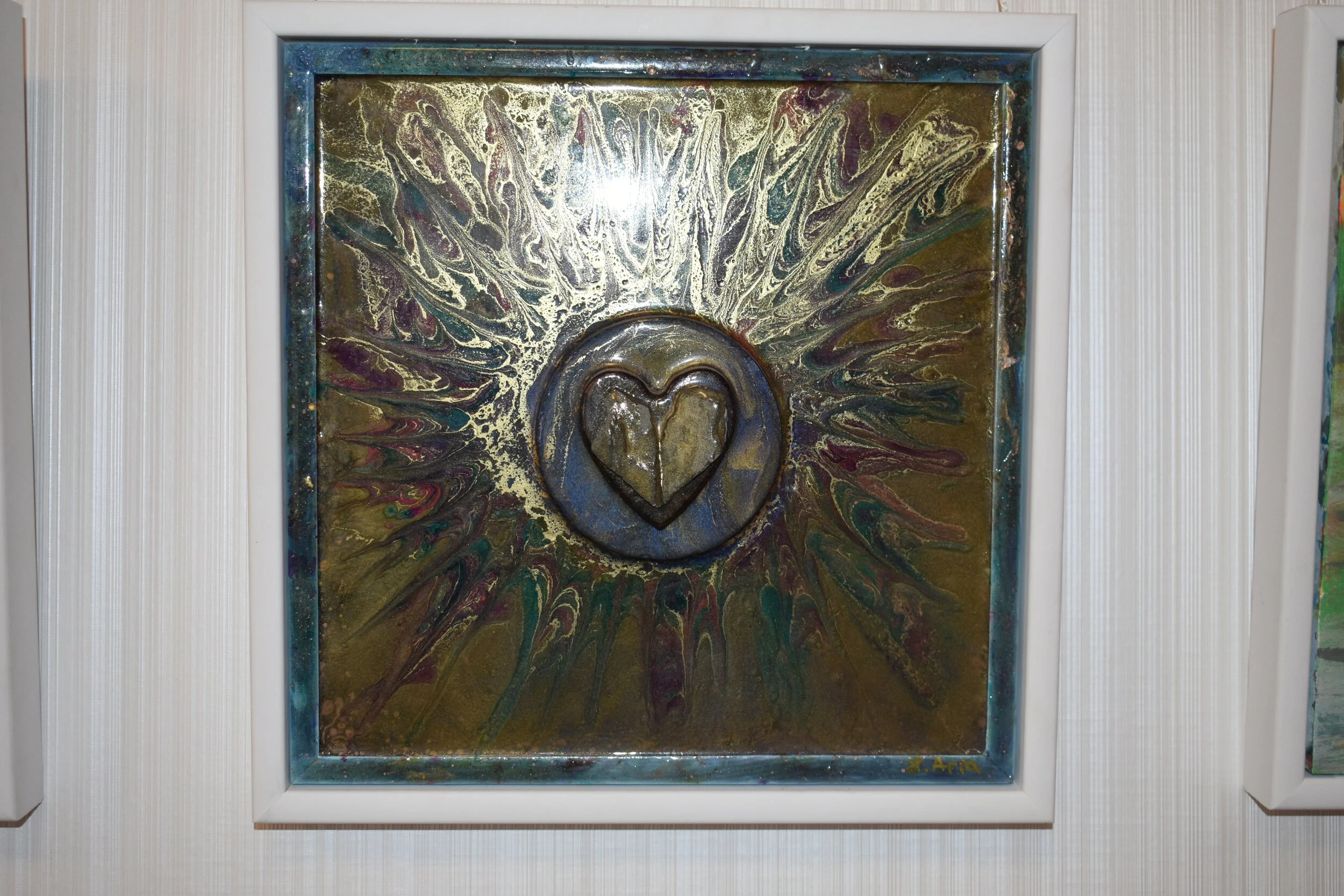 Kintsugi Stone Heart Artwork