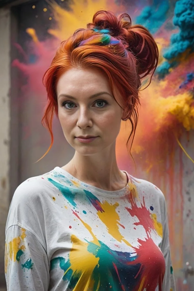 Hannah AI artist headshot white tshirt.jpeg