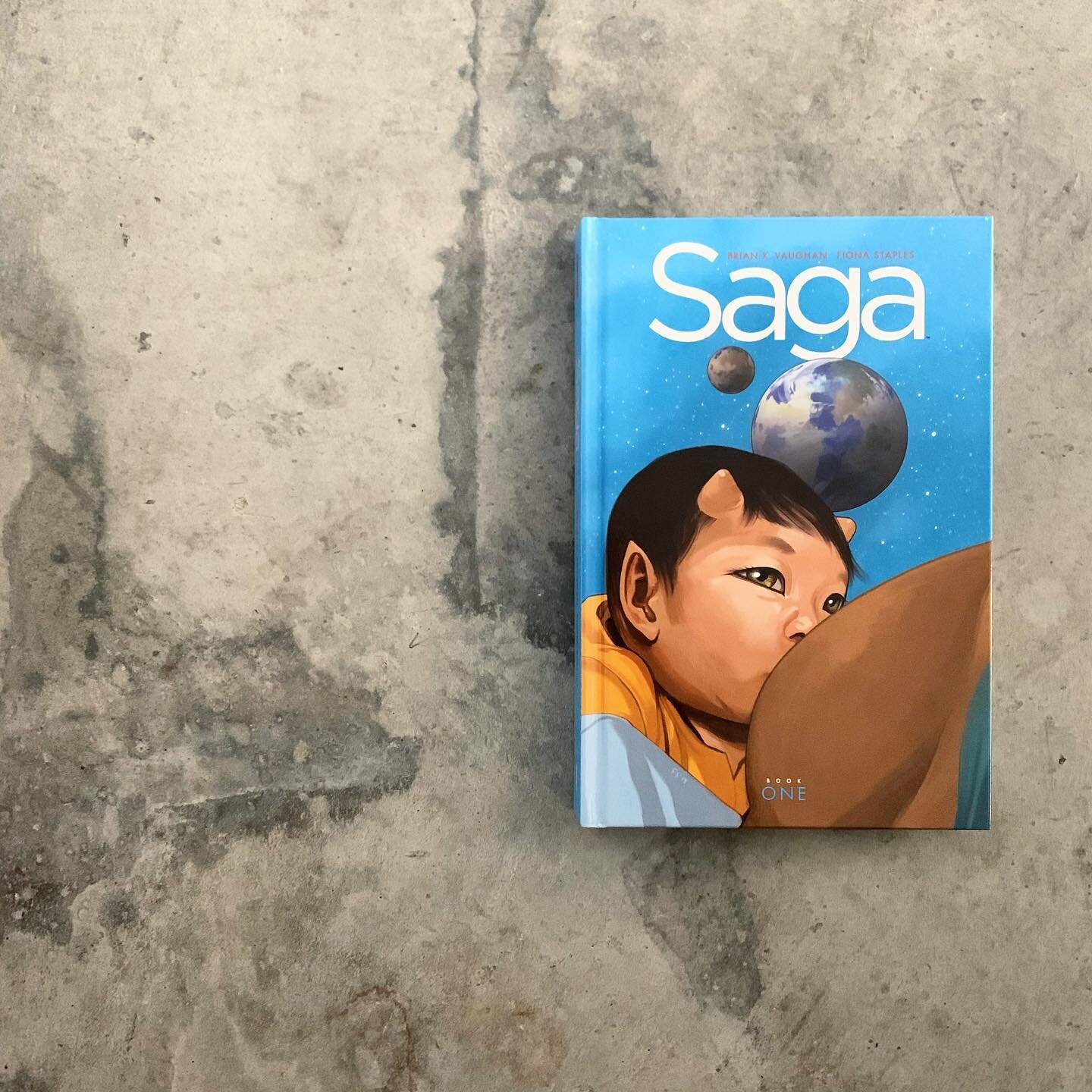 Saga: Book One // Brian K. Vaughan &amp; Fiona Staples ⠀⠀⠀⠀⠀⠀⠀⠀⠀
⠀⠀⠀⠀⠀⠀⠀⠀⠀
Thank you SO much to everyone who recommended Saga to me - it&rsquo;s truly an awesome work of art. It took a few chapters for me to get into the story, but once I did I was f