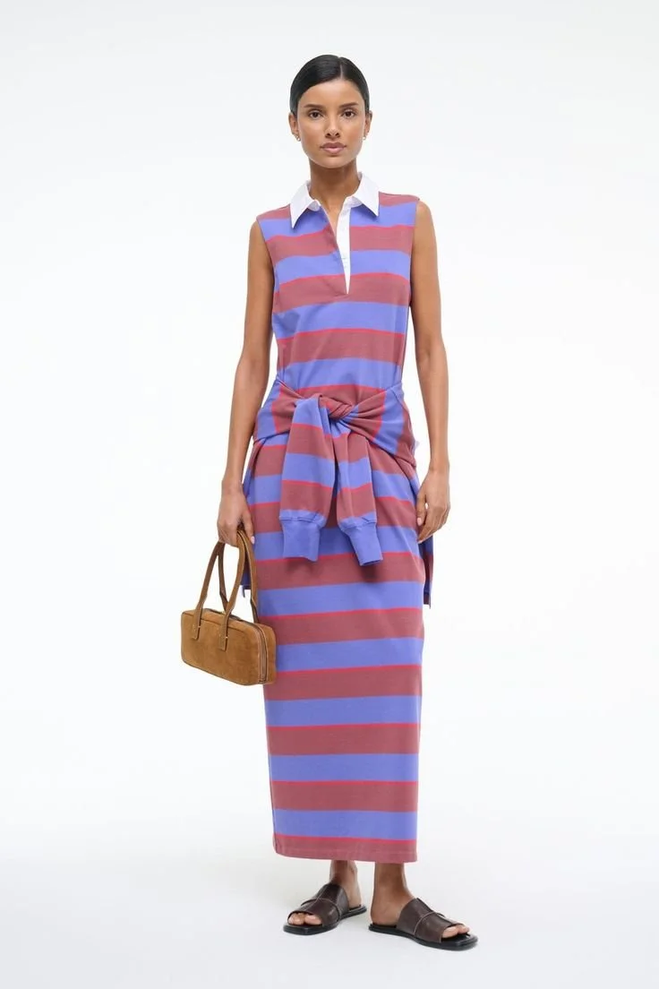 STAUD JULIUS DRESS ATLAS RUGBY STRIPE.jpeg