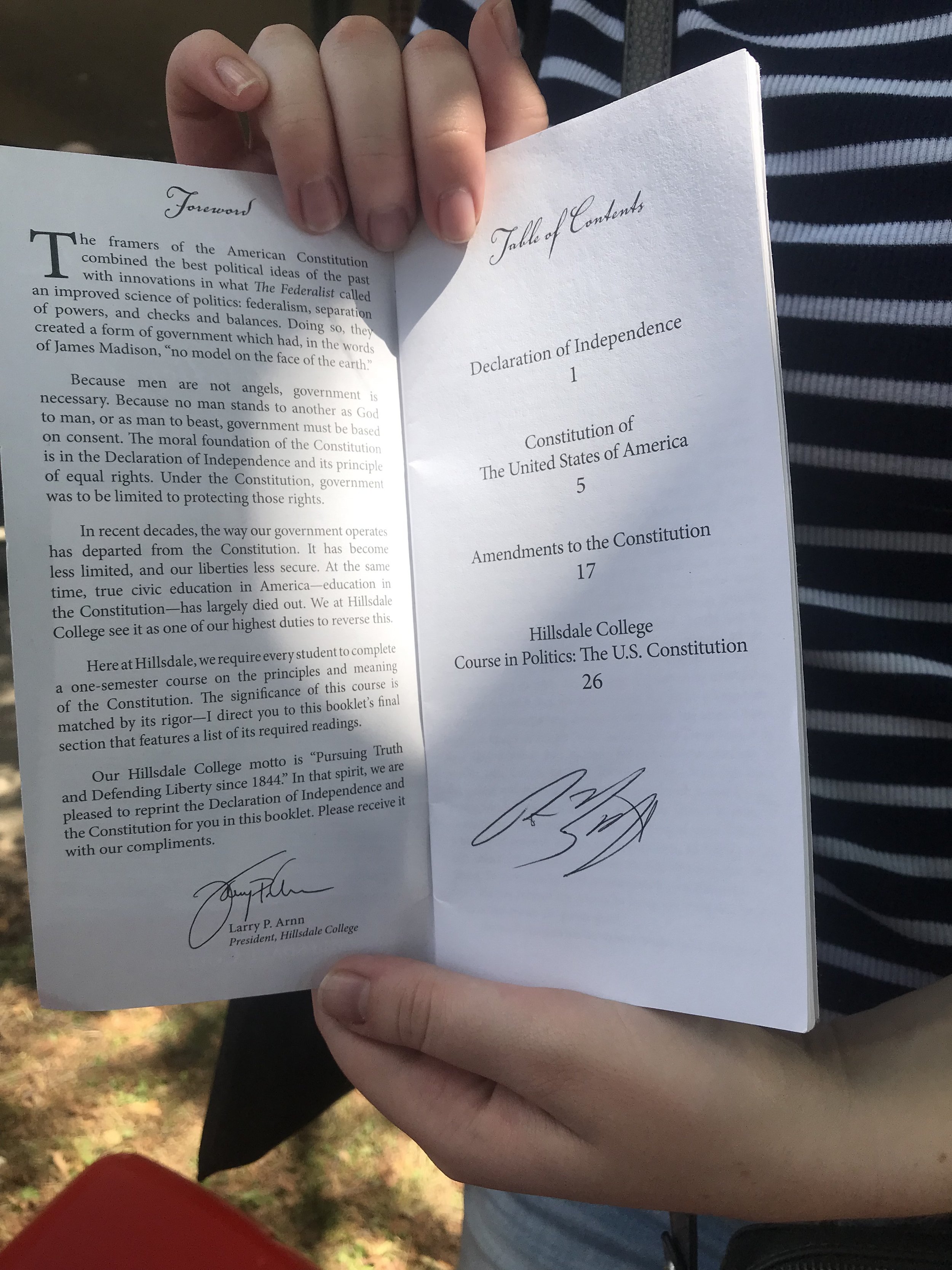 Pete Buttigieg signed US Constitution