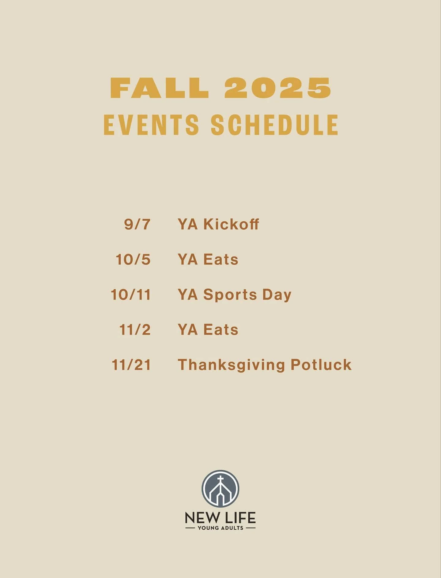 thank you to everyone who was able to join us for the YA eats and Sports day! if you weren&rsquo;t able to join, no worries. mark your calendars for the upcoming YA eats and thanksgiving potluck. More info to come on that soon 😊