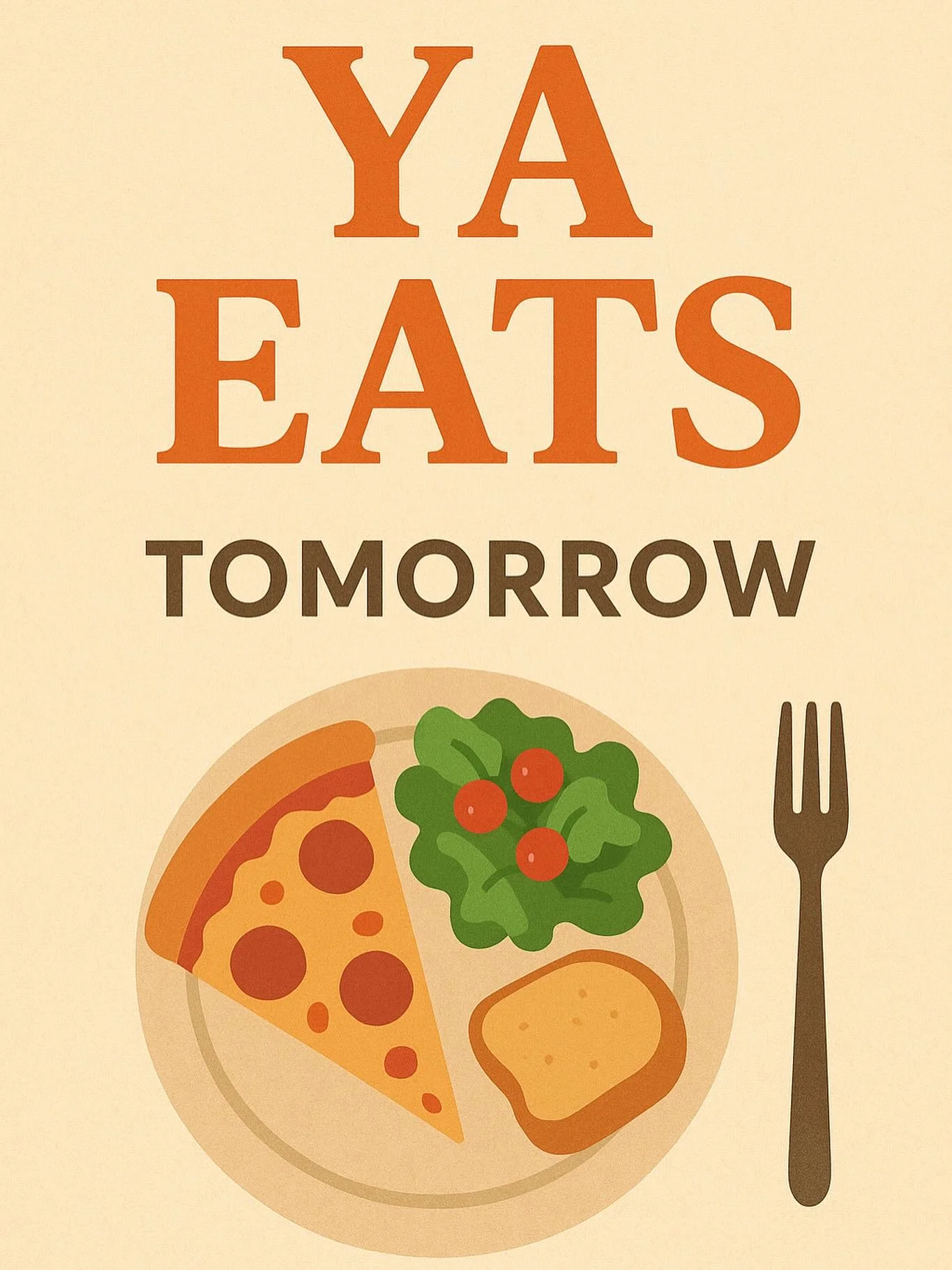 tomorrow is the first sunday of the month, and you know what that means: YA Eats! please sign up at https://newlifepres.org/signups. we hope to see you there 🙂