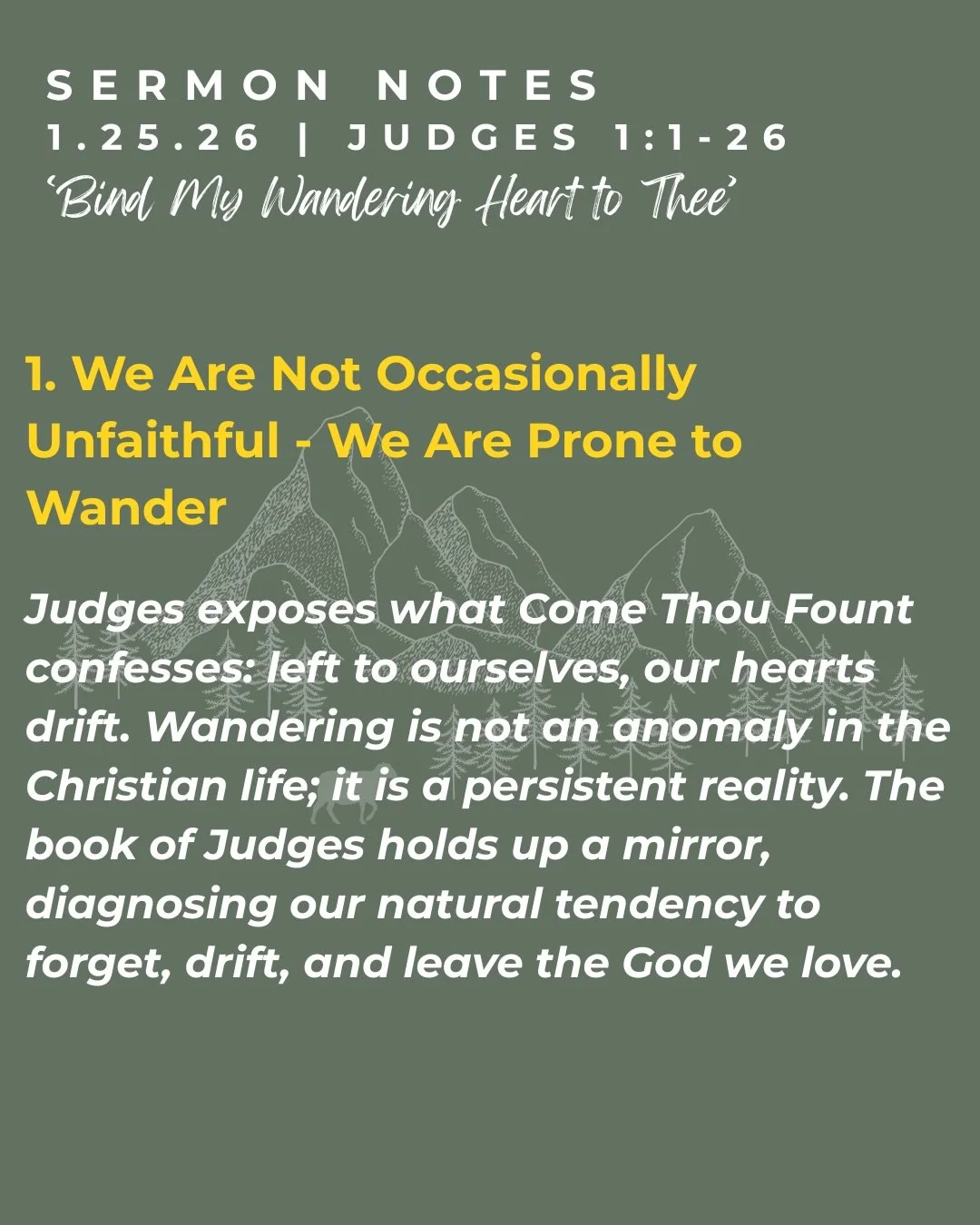 Here are some sermon notes from this past Sunday to help reflect on what was preached. 

For the full sermon, please visit our YouTube @newlifepres

If you&rsquo;re looking for a church, then join us! 
10AM service in the larger sanctuary 
12PM servi