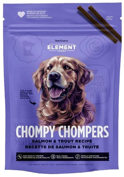 NutriSource Salmon & Trout Chompy Chompers - 6 oz.