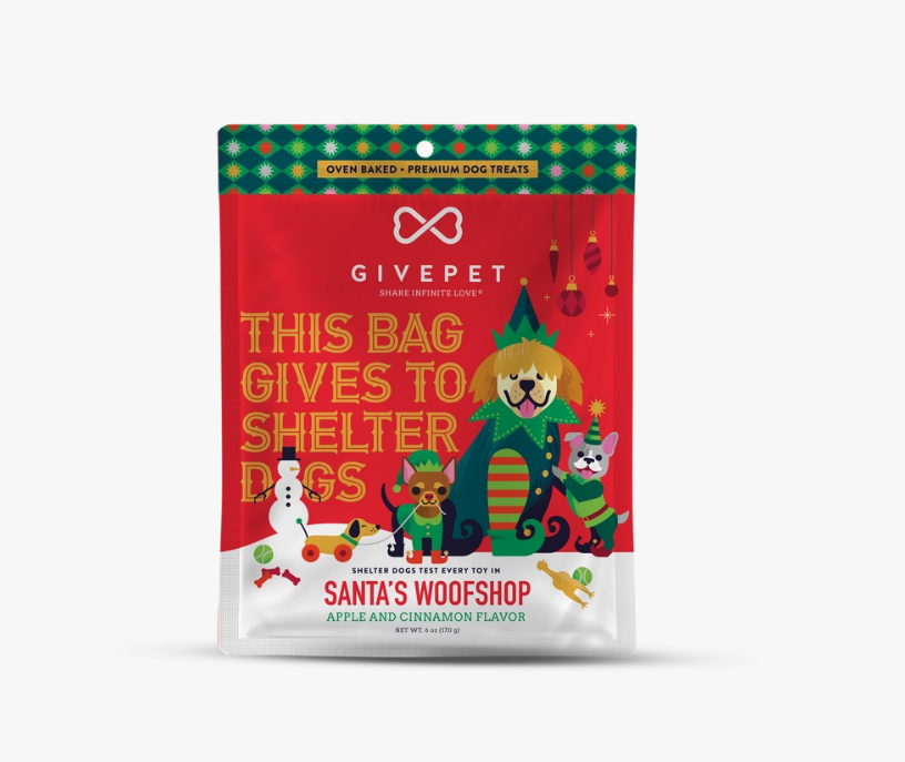 GivePet Santa's Woofshop Holiday Dog