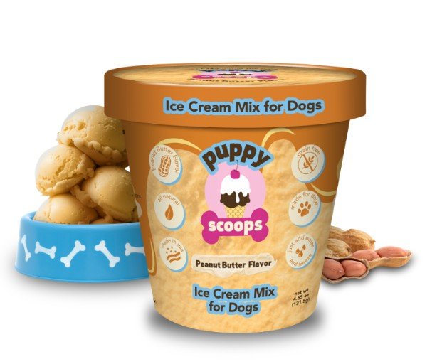 Puppy Scoops Ice Cream Mix - Peanut Butter, Pint Size, 4.65 oz