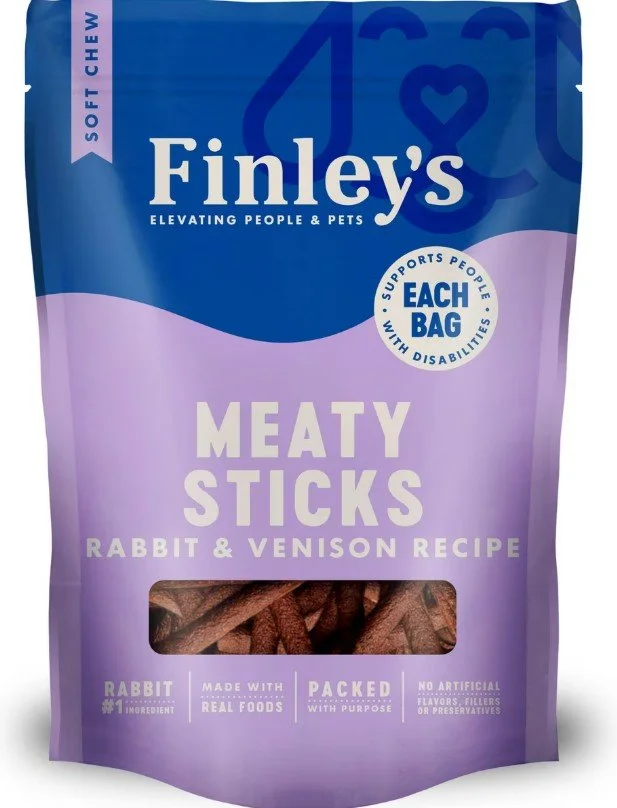 Finley's Rabbit & Venison Meaty Sticks - 12 oz.