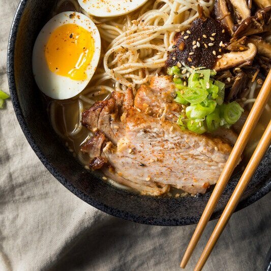 TONKOTSU RAMEN WITH PORK BELLY