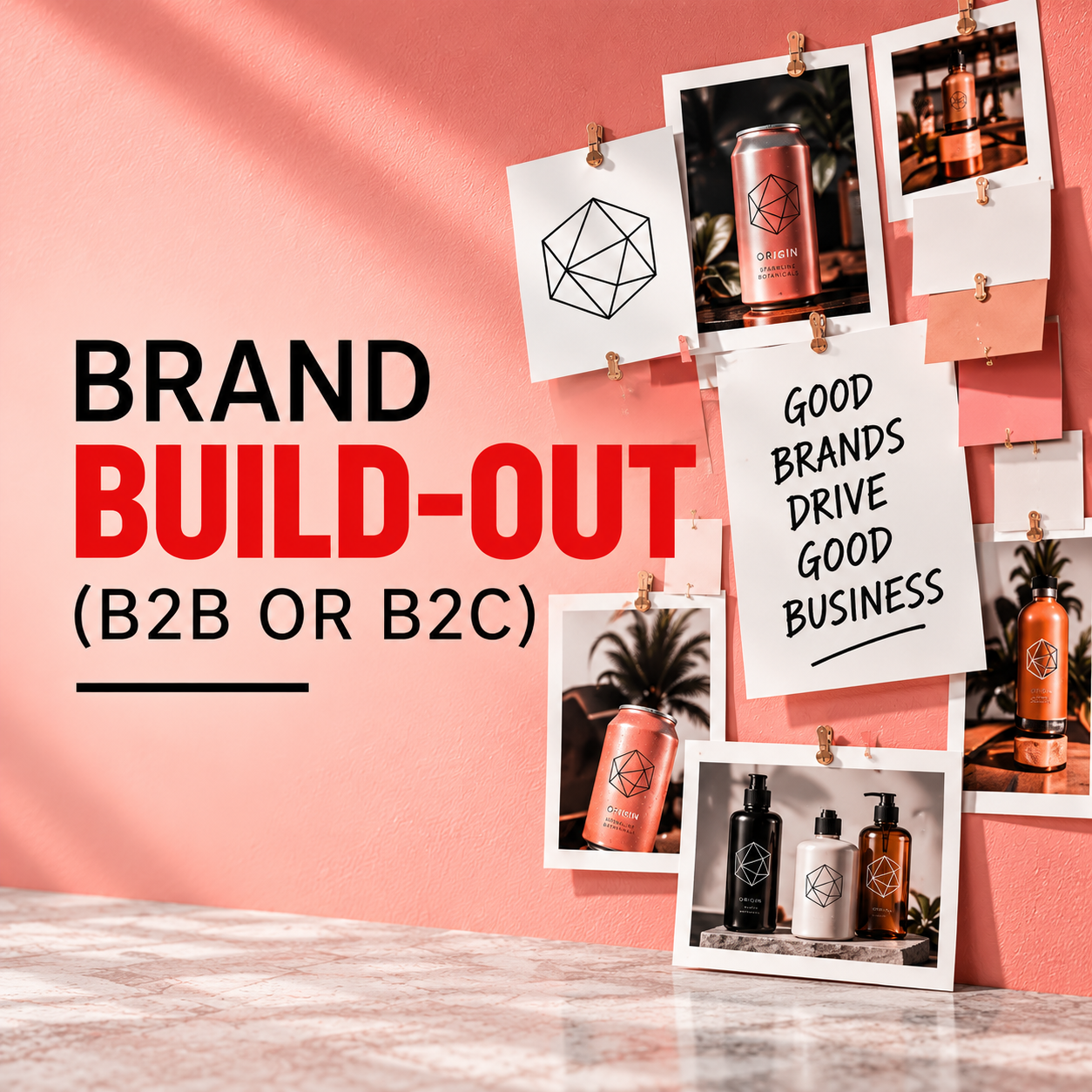 Brand Build-Out service for B2B and B2C brands by Trending Creative