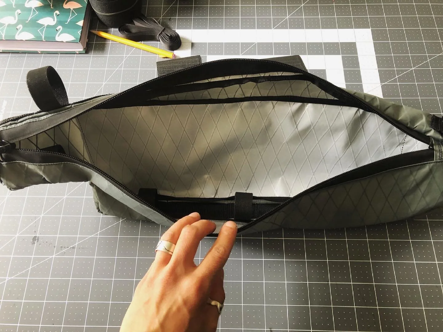 Interior Loops on Half Frame Bag