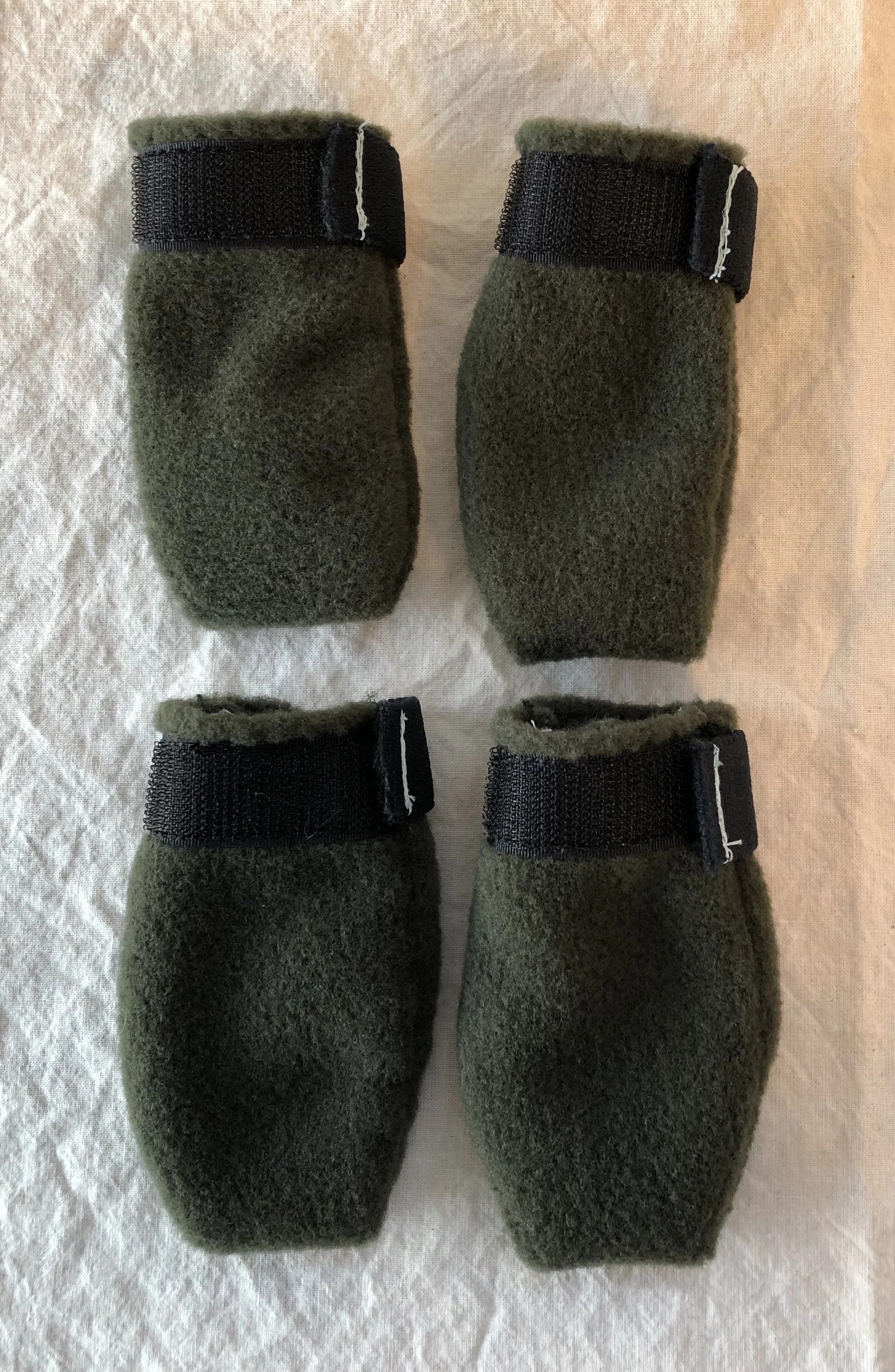 fleece dog booties