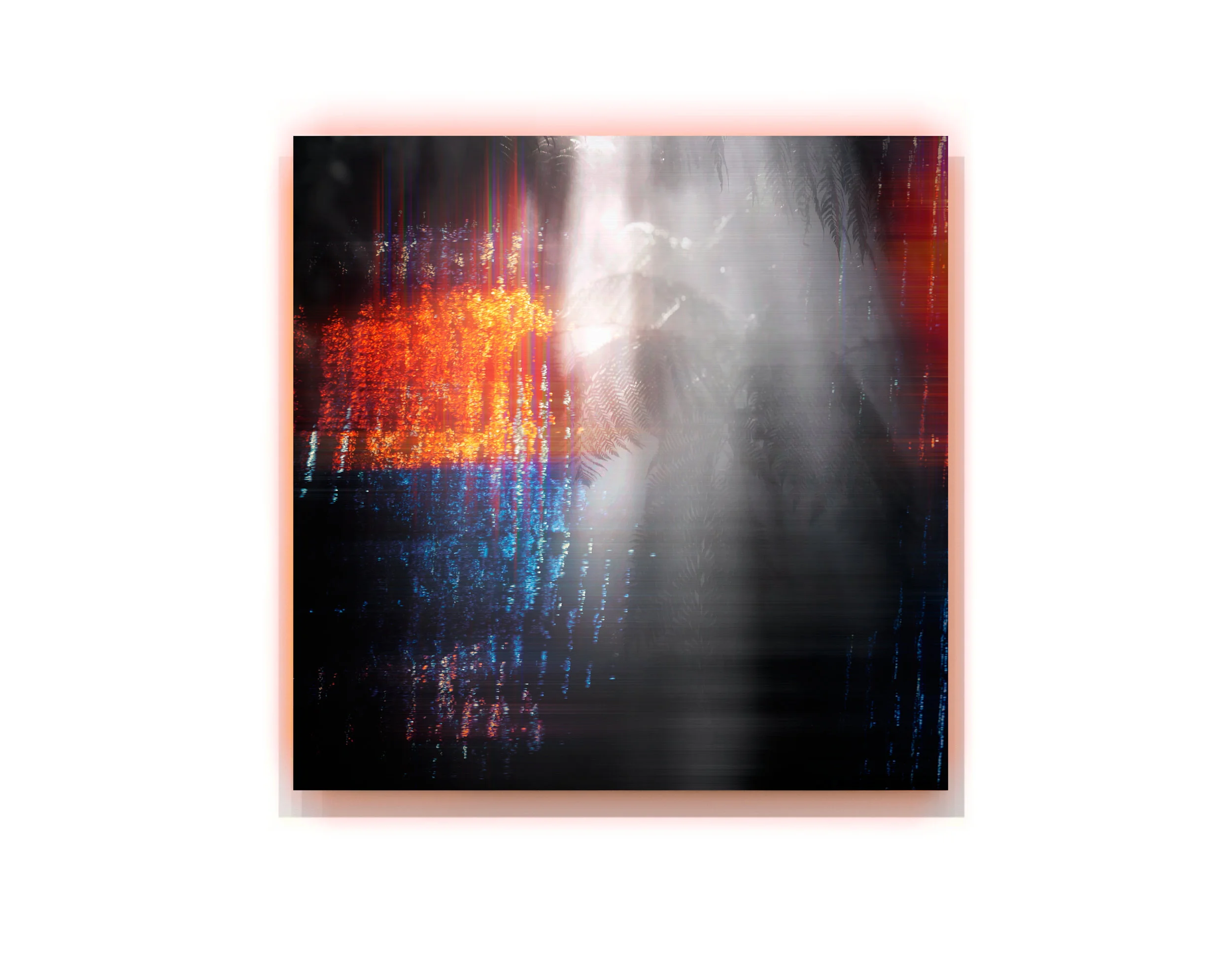 Shutter  2018, pigment and enamel on aluminium, 60cm x 60cm