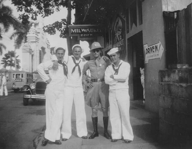 Here is my most recent collection added to my website! These photos came from an old Navy officer's scrapbook https://www.blbuckley.com/navy

#filmphotography #foundphotography