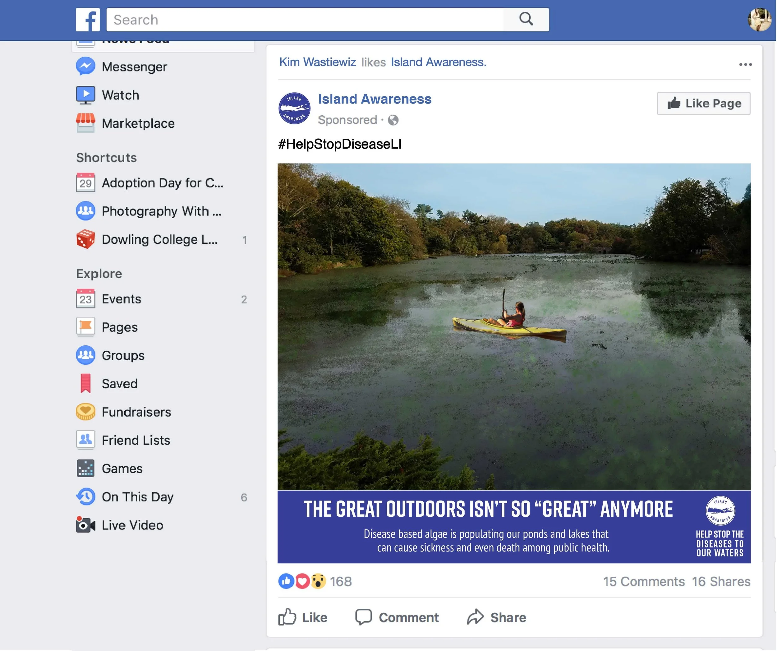 Island Awareness Toxic Algae Blooms