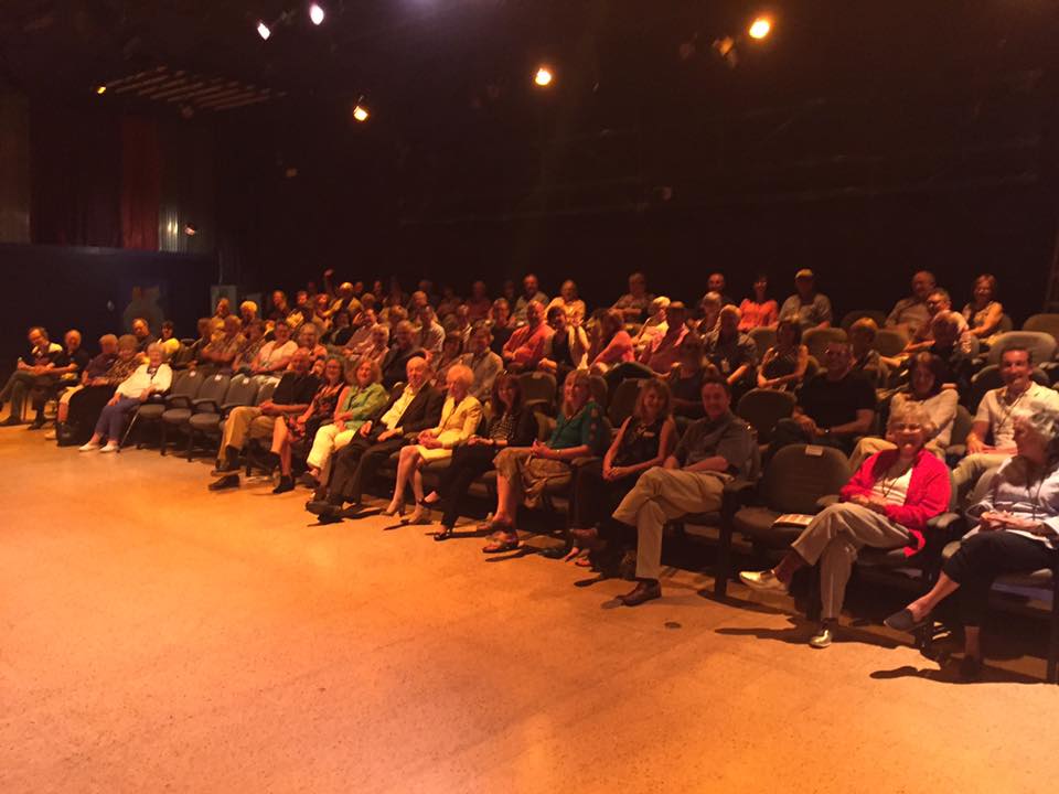 Screening for the "home" crowd in Amarillo.