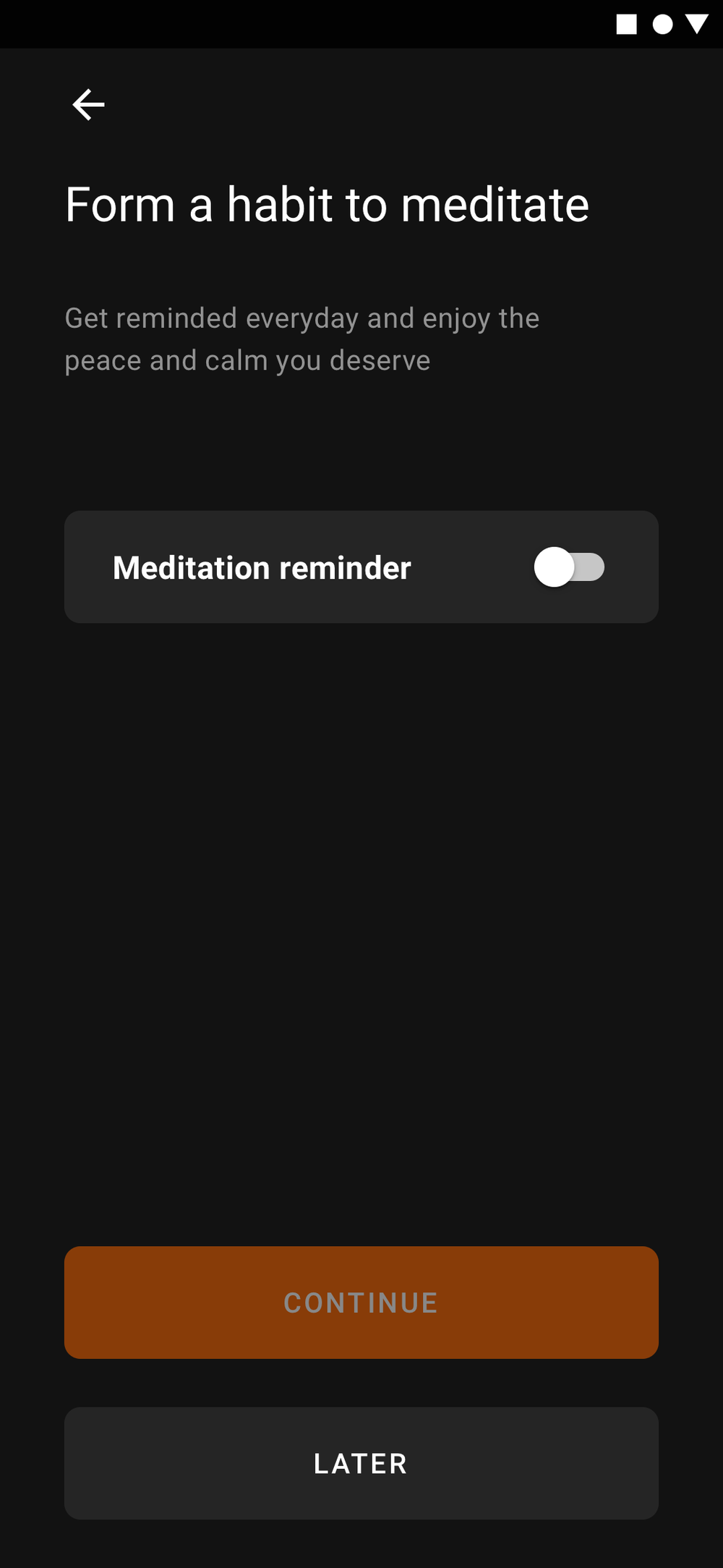 Onboarding — reminders & permissions