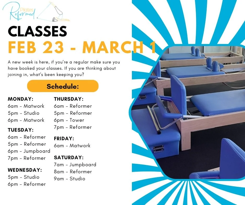 Jump on in and book your classes for the week. 
#barooga #cobram #cobrambarooga #pilatesonthemurray #murrayriverpilates