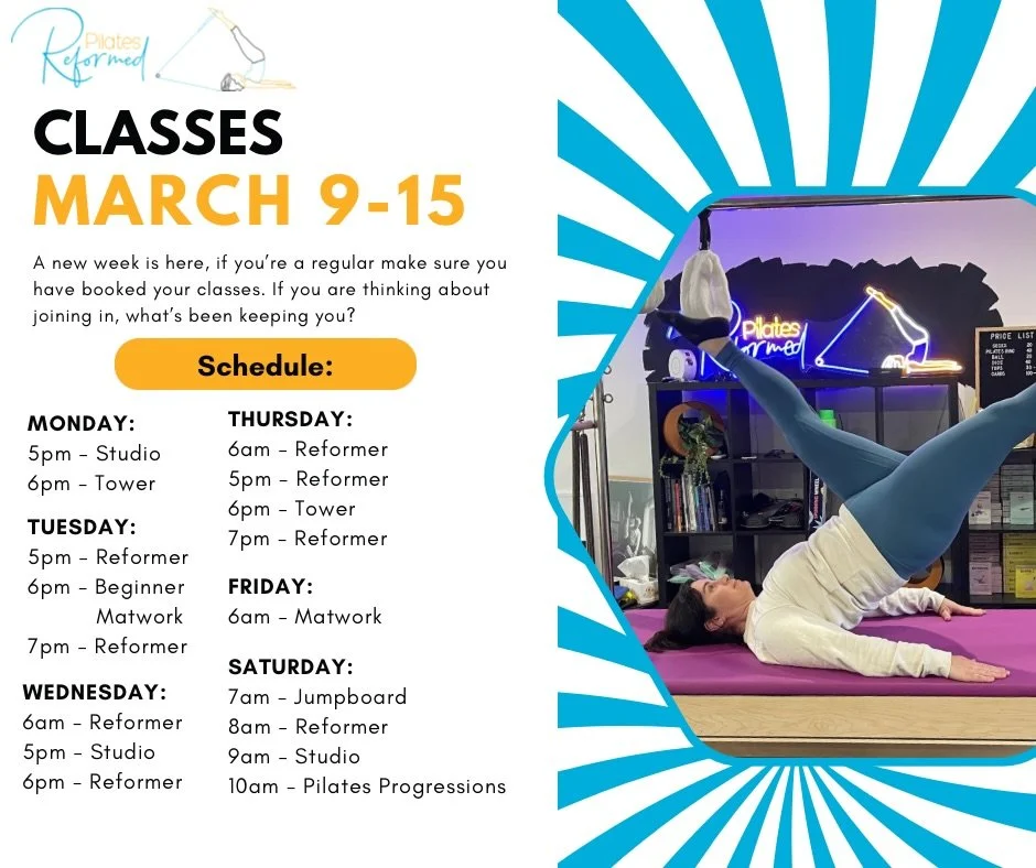 Hey team, this middle week of March is coming in hot! 
I&rsquo;ve decided to have a sleep in on Monday morning - and pretend I have a long weekend. So no 6am Matwork Monday and Monday nights now have a Tower class added at 6pm.
Beginner Matwork conti