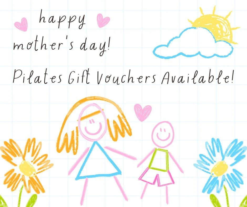 Did you know we have Gift Vouchers and Gift Packs available for your last minute Mothers Day gifts.
Vouchers and 10 packs can be purchased as a gift on the website, or in the Momence App. In the studio we have a range of Pilates accessories to take y