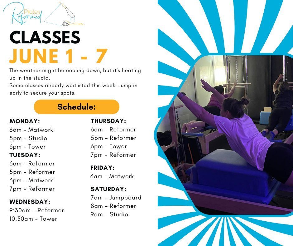 It's our last week in Barooga and it's a big one.
Wednesday night has no classes this week due to travel for training. But everything else is as normal.
Grab your spots before they disappear. See you in the studio!
