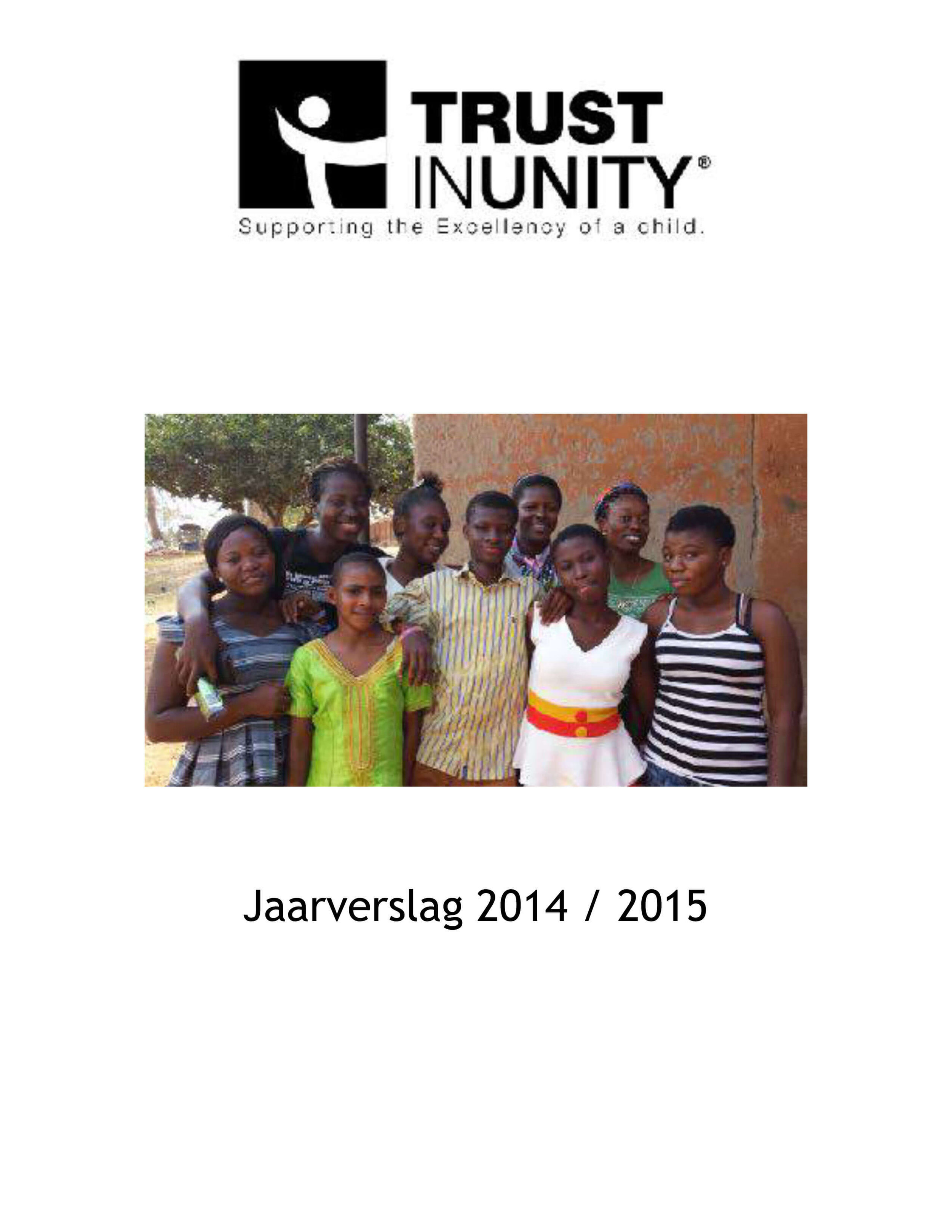Trust in Unity, Jaarverslag 2014-2015.jpg