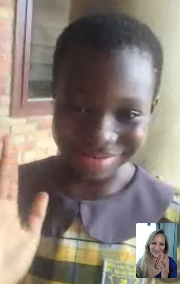 Emerald Facetimet met sponsor Jacqueline