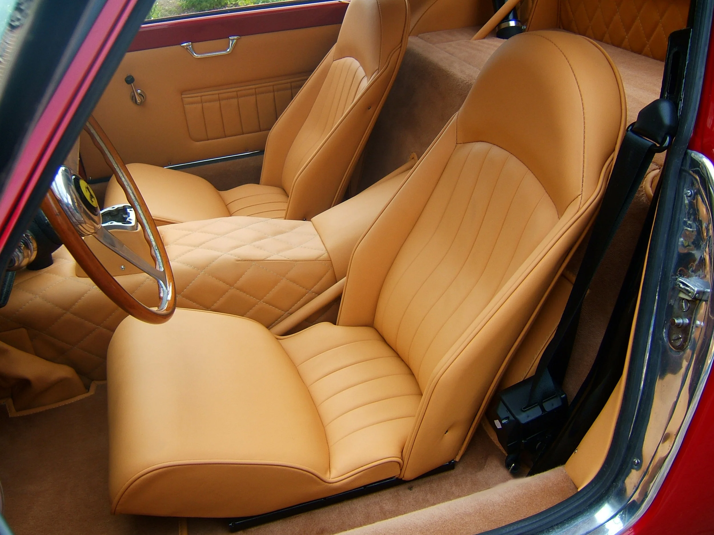 Totally bespoke interior to customers specification by O’ROURKE COACHTRIMMERS