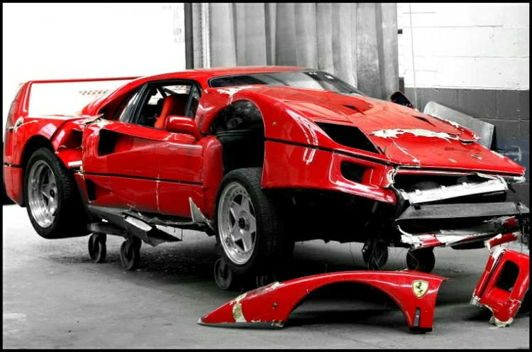 Ferrari F40 in for some TLC so that it can be returned to it’s former glory and totally factory specification and drivability.