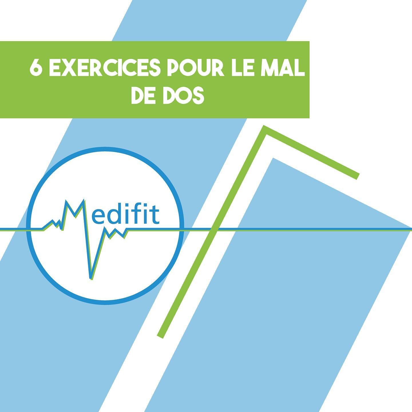 Connaissez-vous des exercices pour soulager vos douleurs au dos ? Medifit vous donne quelques astuces ! 😀

#Medifit #physiotherapie #dos #exercices