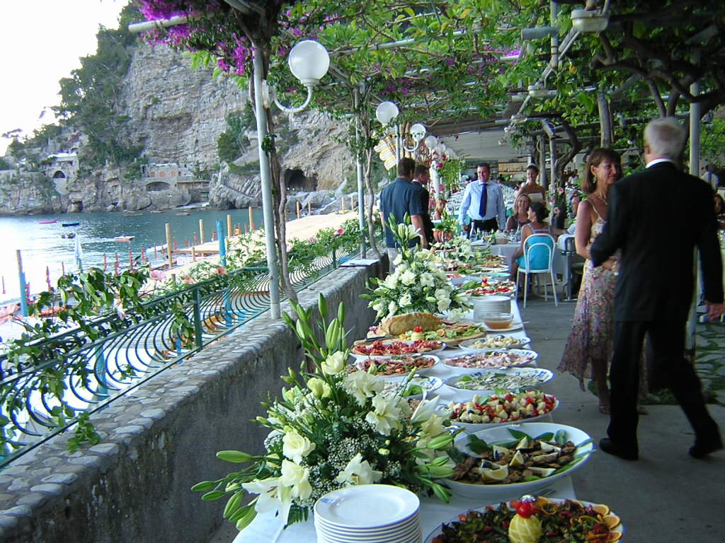 Positano beach wedding
