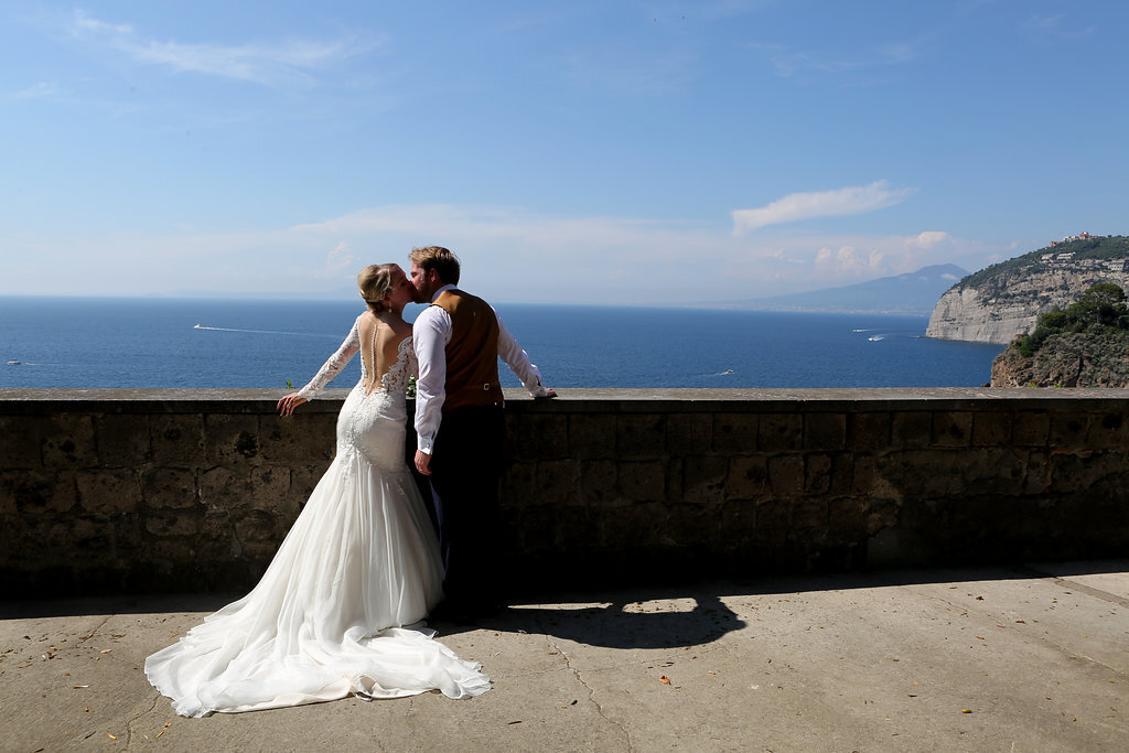 Sorrento Italy bride and groom