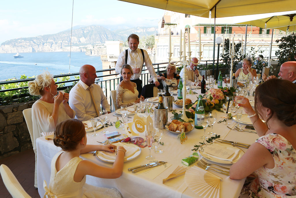 Sorrento wedding reception