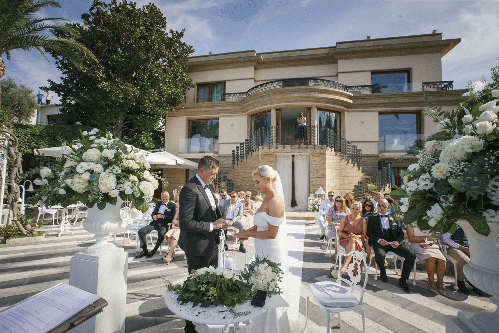 Villa Antiche Mura wedding ceremony