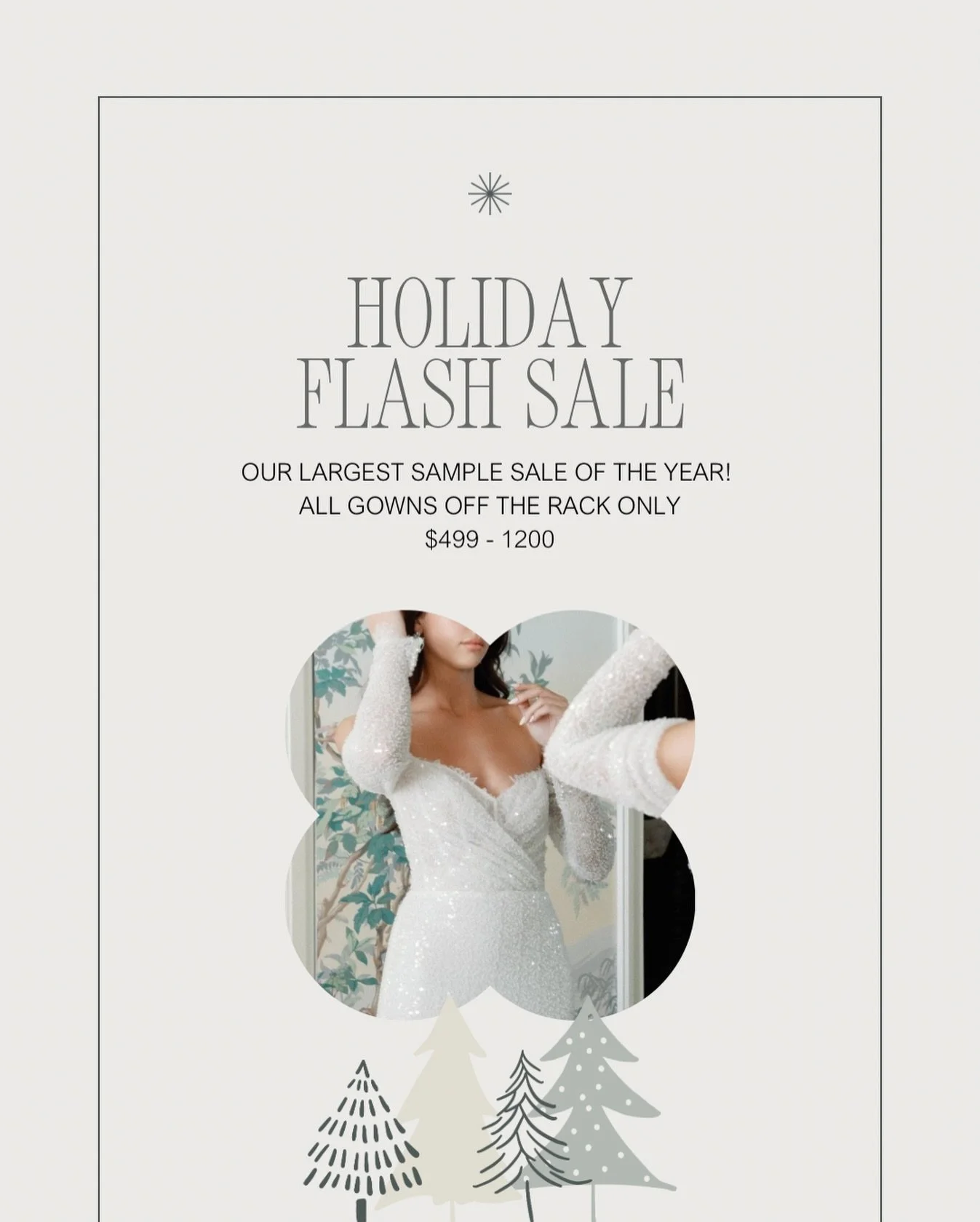 ✨It&rsquo;s here! Our biggest sample sale of the year starts today and we&rsquo;re running it for the next 20 days ONLY 🤍
A curated selection of designer gowns priced $499-$1,200, all available off the rack and ready to take home🎄

APPOINTMENT ONLY