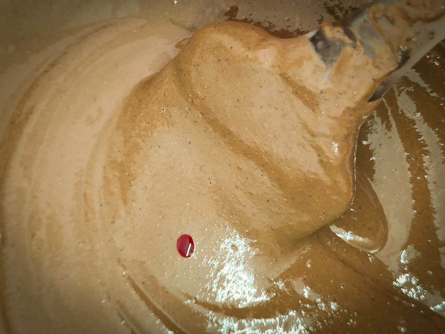 Añadiendo la gota de sangre