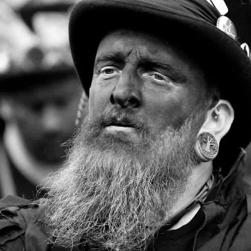 Rob: Dancer – our resident Viking - a painted and studded man. A kind man. A tree man. A tall man. A warm man. He is also a great father and partner. His dancing is coming along nicely!