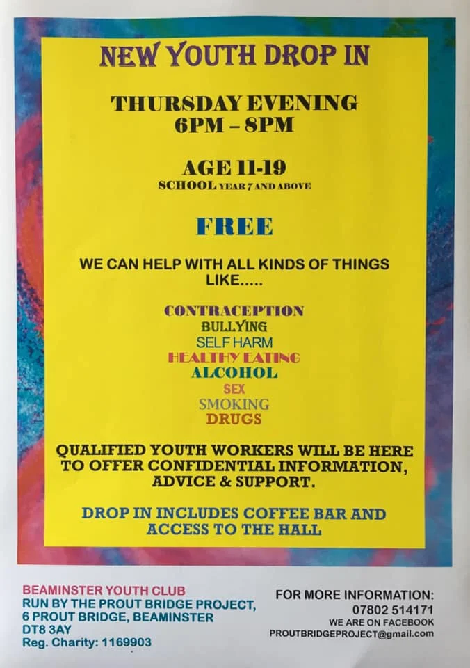 Youth drop in starting on Thursday evenings