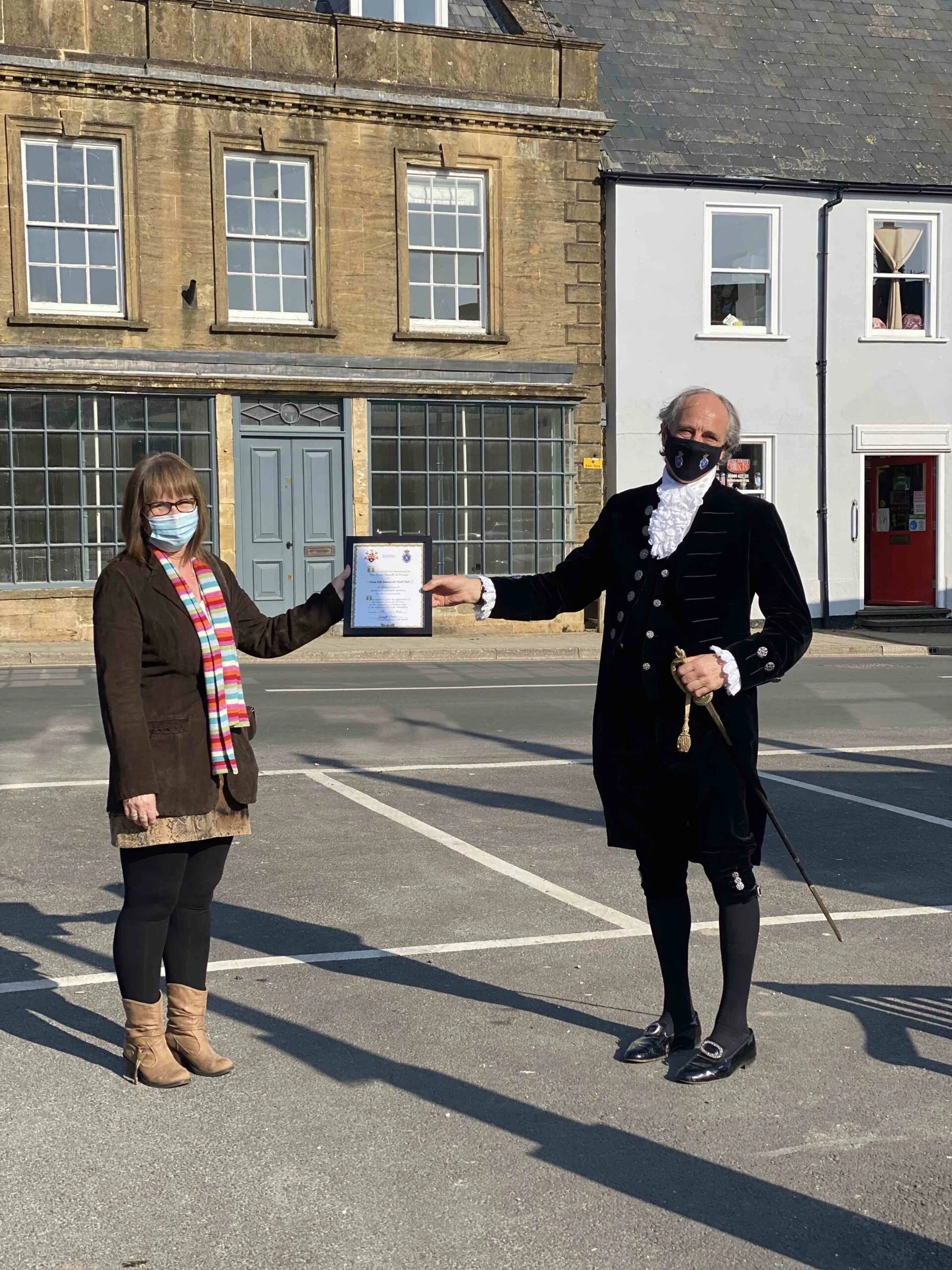 High Sherriff's Award for Prout Bridge Project's Manager Paula!