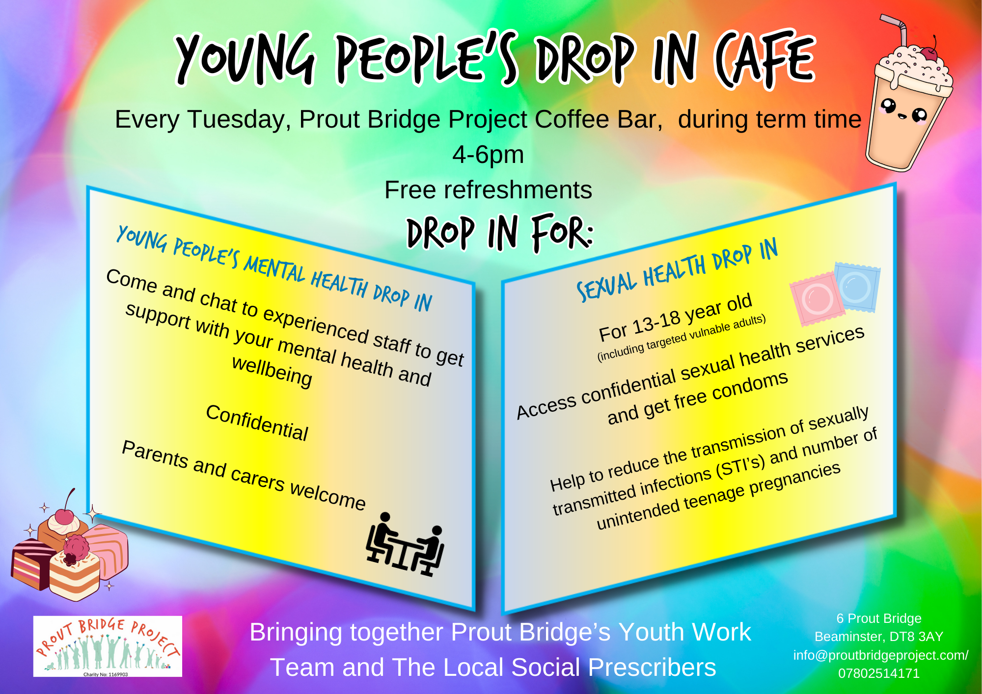 Young People's Drop In Cafe Starting Tuesday 