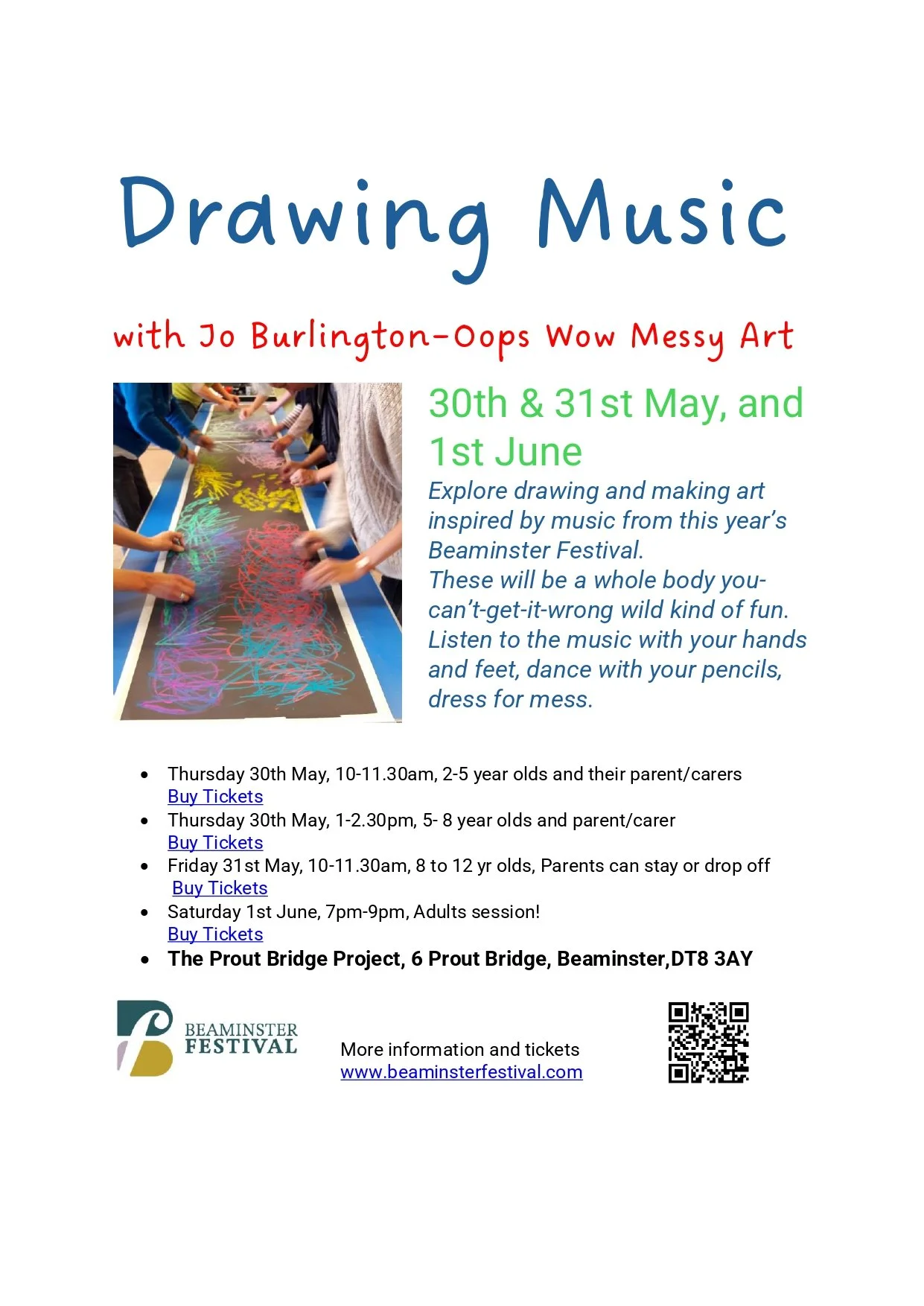 Drawing Music - Beaminster festival workshop