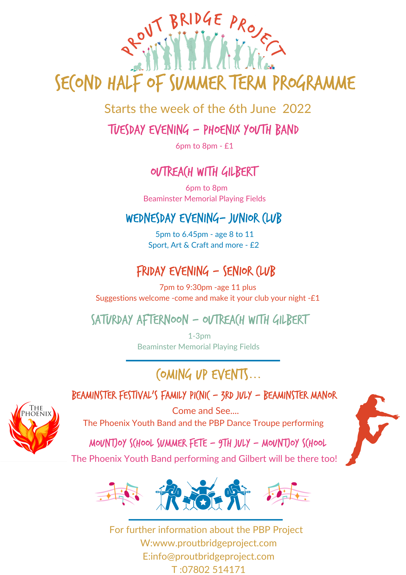 Check Out Our Latest Programme of Activities — Prout Bridge Project