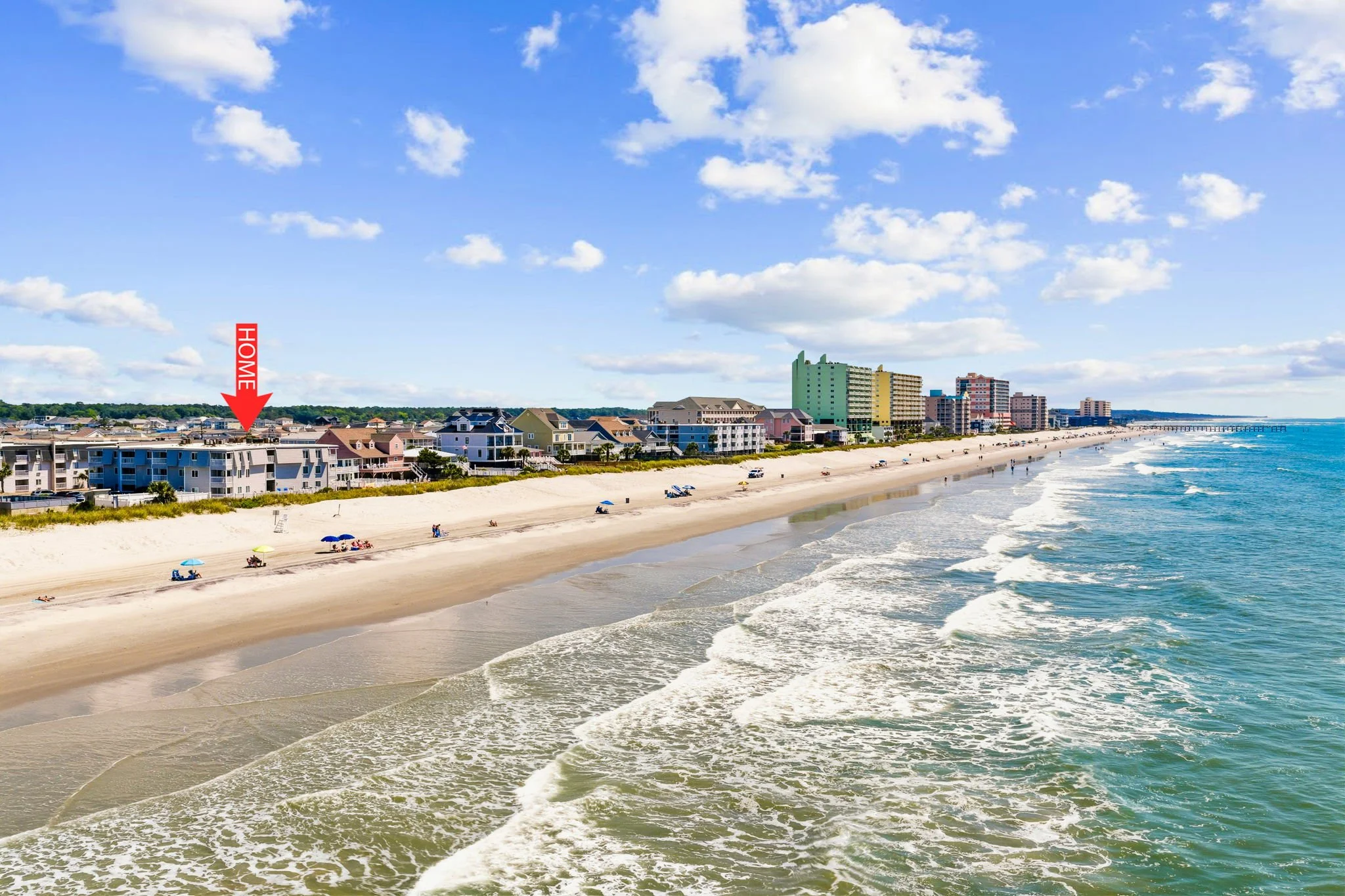 Located in the heart of Cherry Grove, this beachfront area offers the perfect combination of peaceful coastal charm and convenient access to local dining, shopping, and attractions.