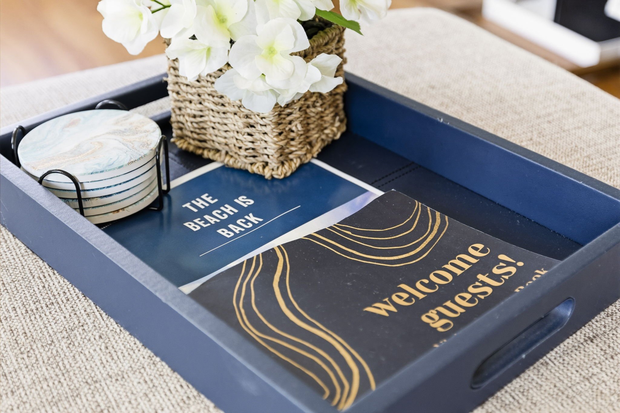 From the moment guests arrive, thoughtful coastal touches and a warm welcome set the tone for a relaxing beach getaway. Every detail is designed to make your stay feel comfortable, inviting, and effortlessly vacation-ready.