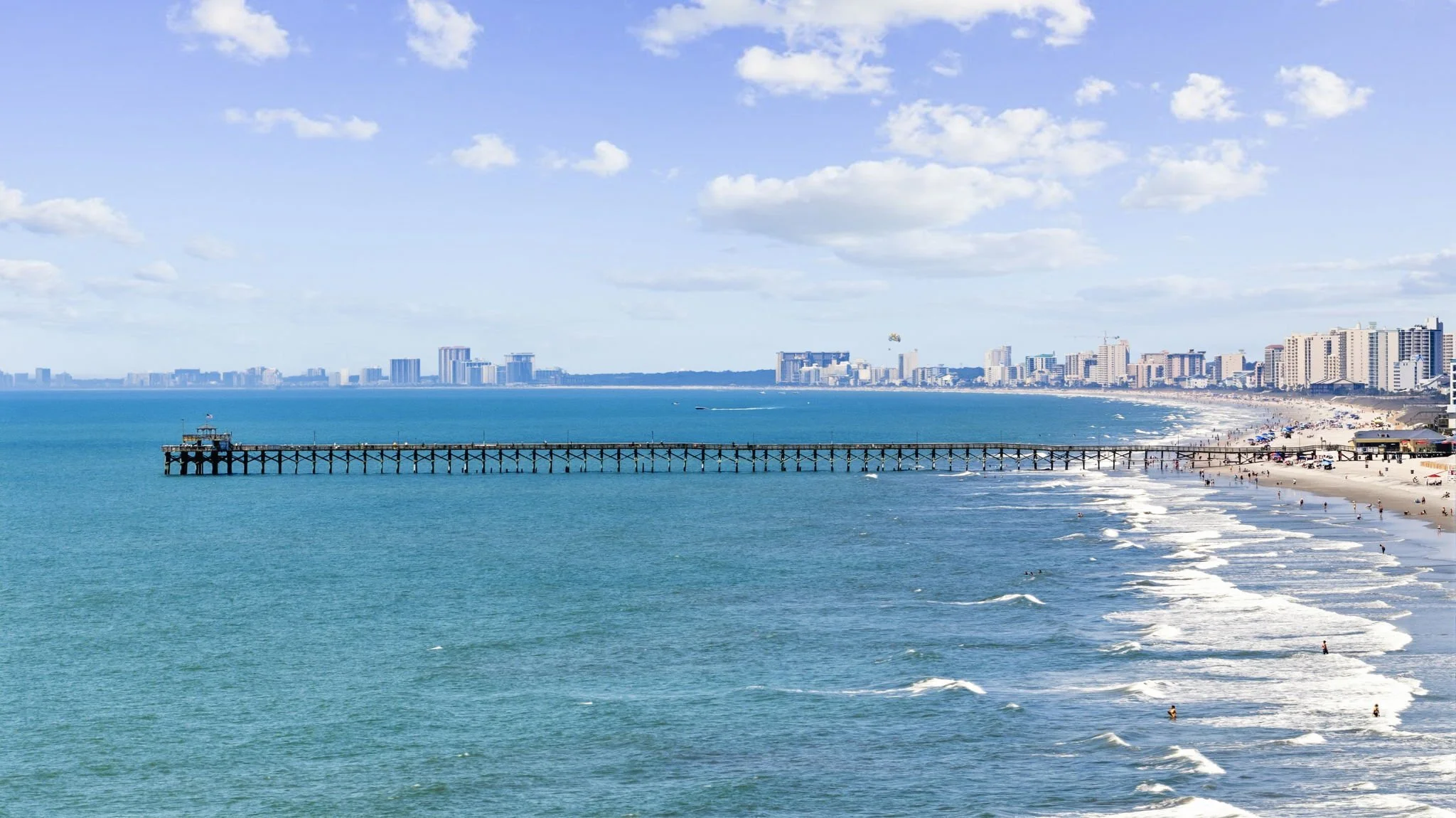 Take in stunning views of the iconic Cherry Grove Pier and the surrounding coastline. Whether at sunrise or sunset, the scenery here captures everything guests love about the Carolina coast.