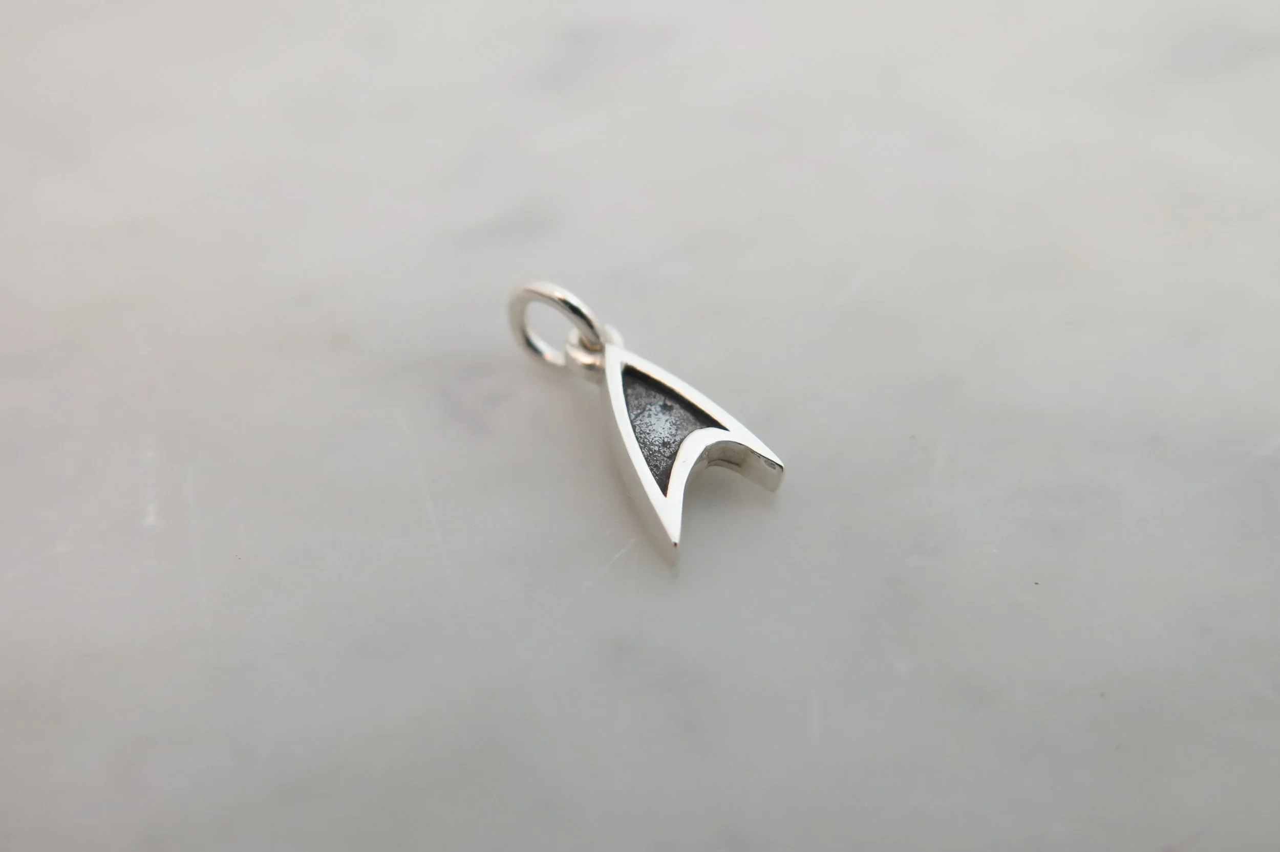 Small Trekkie Pendant - Sterling Silver