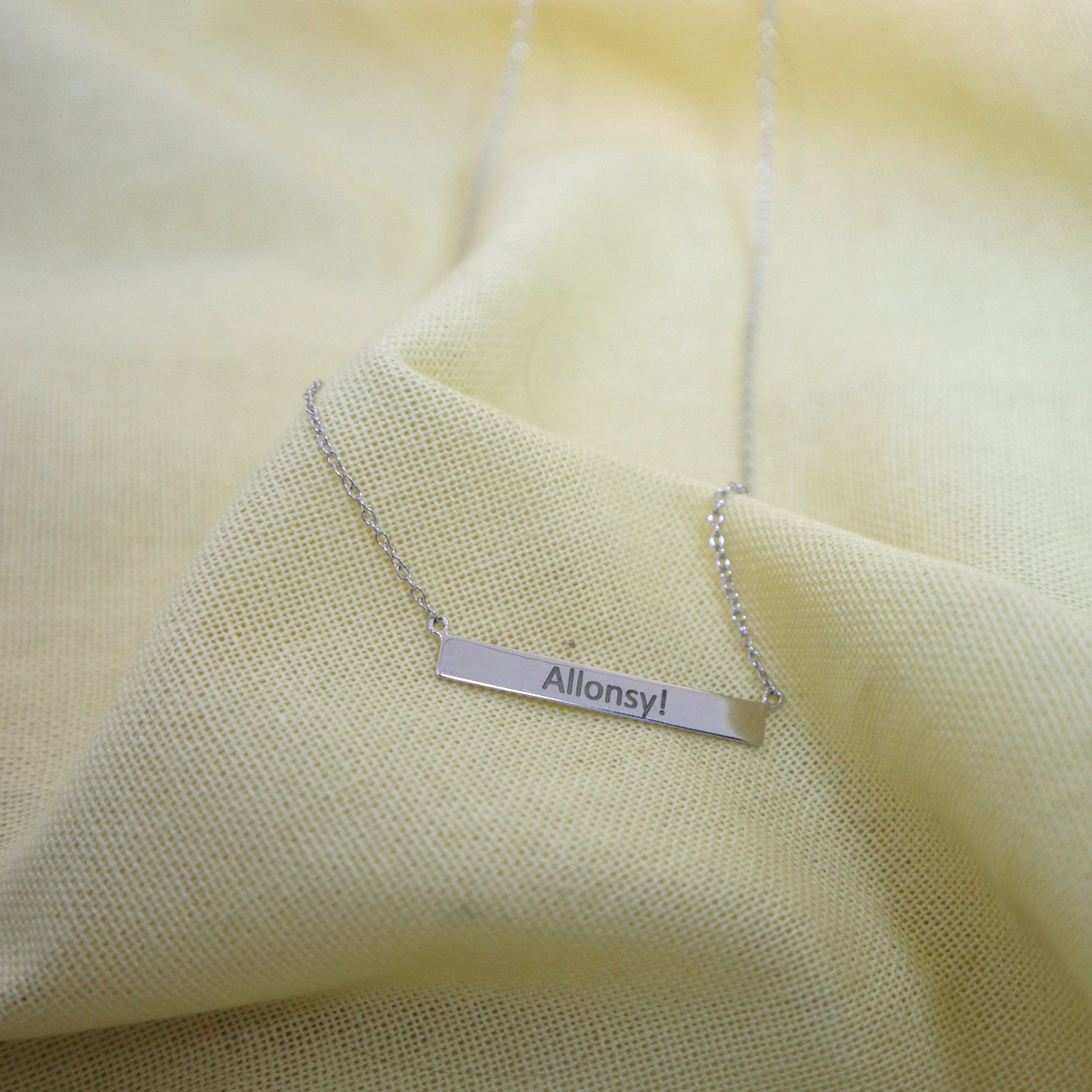 Allonsy! Bar Necklace
